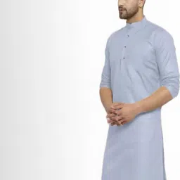 ANUJ FASHION Men Solid A-Line Kurtas image 2