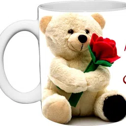 murli textiles MTM Happy Teddy day Ceramic Coffee & milk mug (350ml) Ceramic Coffee Mug-picture-25