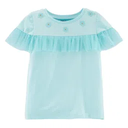 Carter's Ruffle Sleeves Top - Blue-picture-10