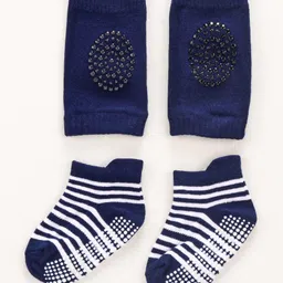 fab n funky Baby Anti-Slip Knee Pads & Socks - Navy Blue-picture-15