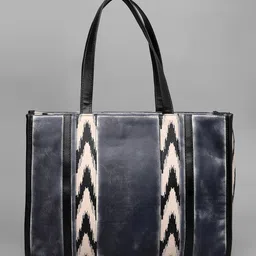 Mast & Harbour Women Chevron Striped Structured Shoulder Bag image 3