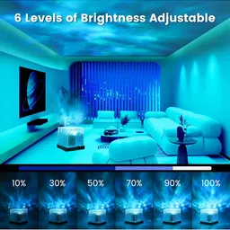 DWIZA ENTERPRISE White Acrylic Square Table Lamp image 2