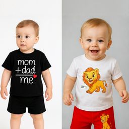 Nicehug Kids-Unisex Red Cotton Blend Clothing Set-picture-45