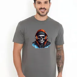 KaamBhari Graphic Printed Round Neck Regular Fit Cotton T-shirt-picture-28