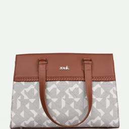 ZOUK Geometric Printed Structured Shoulder Bag image 5