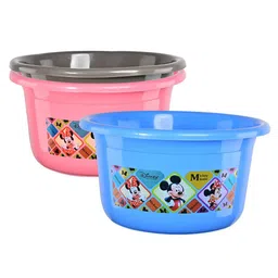 Kuber Industries Blue & Grey 3 piece Abstract Plastic Bath Accessories Set-picture-18