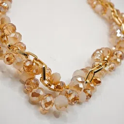 SAPRAA TRENDS SAPRAA TRENDS Gold Plated Beaded Studded Jewellery Set image 2