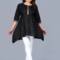 SMIEN Women Printed High Low Top image 1