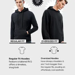 bewakoof Men Full Sleeve Graphic Print Hooded Sweatshirt image 3