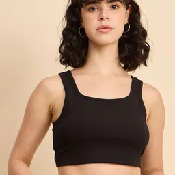 Mast & Harbour Women Ribbed Square Neck Crop Tank Top-picture-33