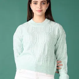 V-Mart Women Self Design Pullover Sweaters-picture-36
