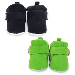 NESKA MODA Pack Of 2 Kids Cotton Casual Booties image 2