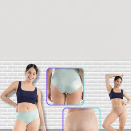 ORLIZEA Pack of 2 Women High-Rise Cotton Blend Hipster Briefs image 2