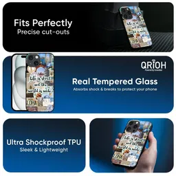 QRIOH Conversational Printed Apple iPhone 16e Back Case Mobile Accessories image 5