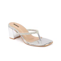 DressBerry Party Block Sandals with Buckles image 4