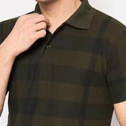 KASMA Graphic Printed Polo Collar Cotton Regular Fit T-Shirt image 5