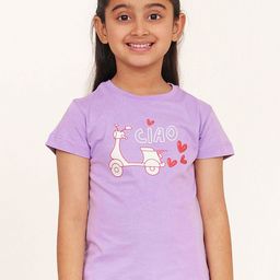 Campana Girls Printed Pure Cotton T-shirt-picture-16