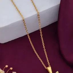 SZN Elegant Set Of 2 Gold-Plated Butterfly Shaped Pendants With Chains image 5