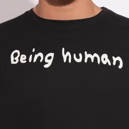 Being Human Men Brand Logo Printed Slim Fit T-shirt image 5