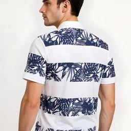SZN Tropical Printed Polo Collar Moisture Wicking T-shirt image 5