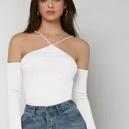 Stylecast X Slyck Off-Shoulder Fitted Top image 1