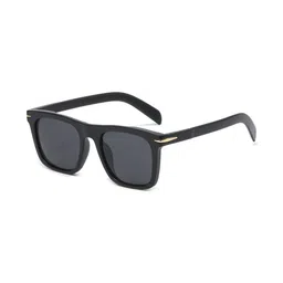 ynam Unisex Black Lens & Black Square Sunglasses with image 2