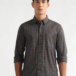 Arrow Sport Men Slim Fit Checked Casual Cotton Shirt-picture-32