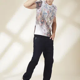 Being Human Men Solid Round Neck Cotton T-shirt image 5