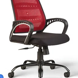 CELLBELL Neso C106 Red & Black Mid Back Mesh Office Executive Chair image 5