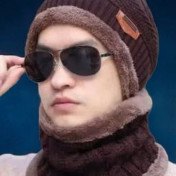 Infispace Unisex Woollen Beanie With Neck Warmer-picture-5