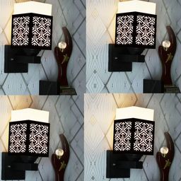 Gojeeva Brown Wood Square Wall Lamps-picture-40