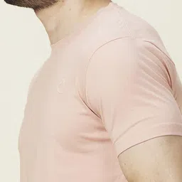 Being Human Men Solid Round Neck Cotton Slim Fit T-shirt image 4