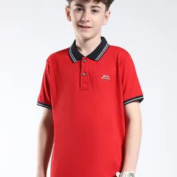 Monte Carlo Boys Cotton Polo Collar T-shirt-image-44