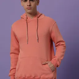 The Roadster Lifestyle Co Hooded Long Sleeve Sweatshirt With Kangaroo Pockets-image-13