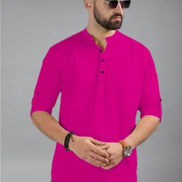 Vida Loca Men Mandarin Collar Kurta-picture-17