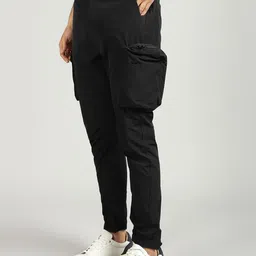 Royal Enfield Men Regular Fit Cargo Trousers image 4