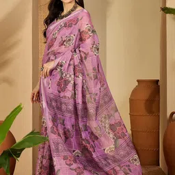 SANISA Floral Zari Saree image 5