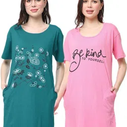 YOZZ BY Women Floral 2 Printed Pockets 1 T-shirt-picture-29