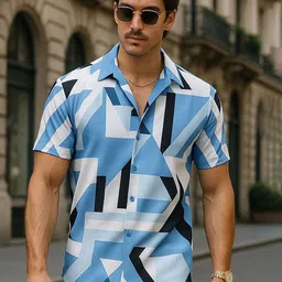 MARMIC FAB Classic Slim Fit Printed Casual Shirt image 4