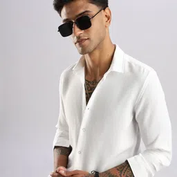 NEVER NEUD Men Classic Opaque Casual Shirt image 5