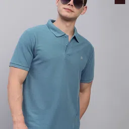 LUX PARKER Men Pack Of 2 Combed Cotton Polo Collar Short Sleeves T-shirts-picture-33
