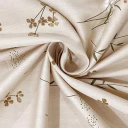 SWAYAM Brown Floral 250 TC King Bedsheet with 2 Pillow Covers image 4