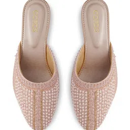 CORDWAINERS Embellished Party Block Mules image 2