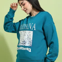 SAFFE Women Printed Sweatshirt image 4