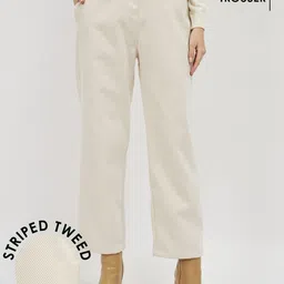 Athena Women Striped Smart Wrinkle Free Trousers-image-54