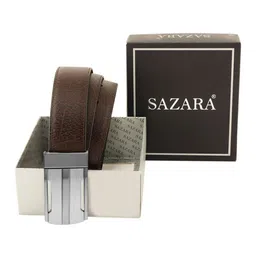 SAZARA Men Textured Leather Reversible Belt-image-35