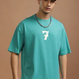HIGHLANDER Men Typography Printed Round Neck Cotton Oversized T-shirt-image-84