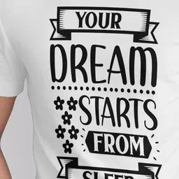 Seekbuylove Men Pure Cotton Typography Printed Bio Finish Regular Fit T-shirt image 3