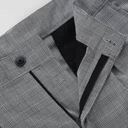 Jack & Jones Men Checked Regular Fit Pleated Chinos image 3