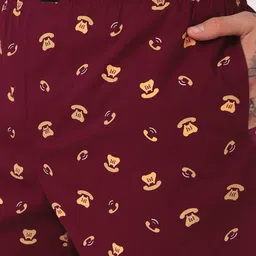Bewakoof Men Red All Over Printed Boxers image 2